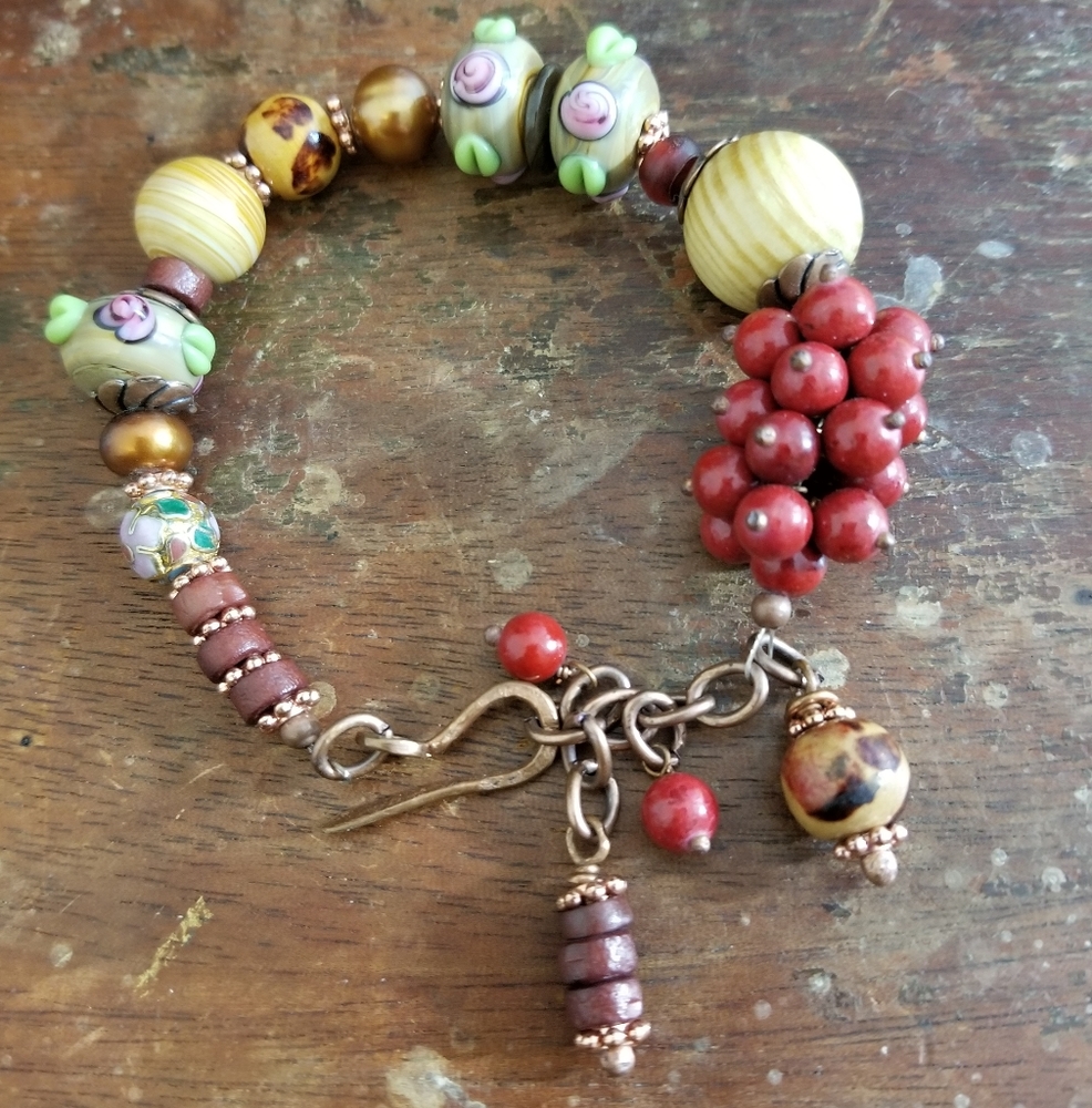 Handcrafted beaded bracelet
